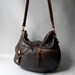 SALE - Large Alberta hand bag in brown