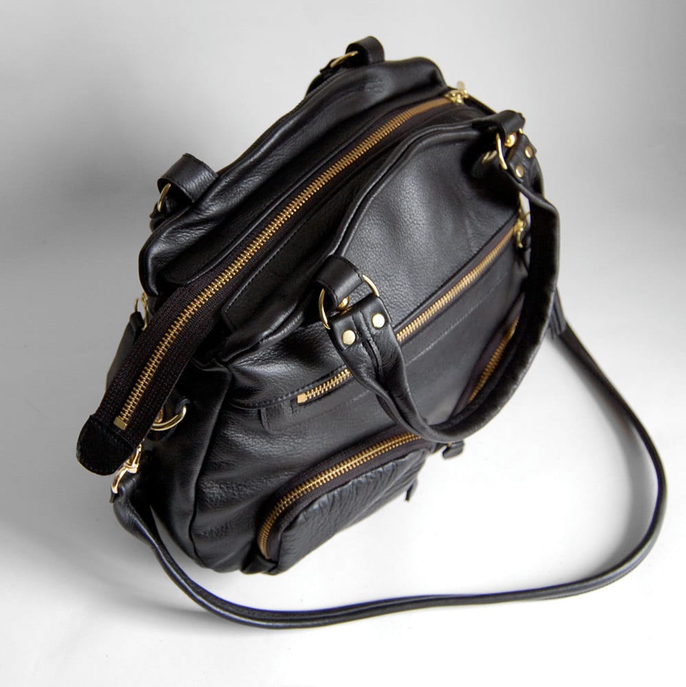 6 pocket Shikotsu bag in black by valhallabrooklyn on Etsy