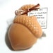 Goat's Milk Soap - Acorn Bar Soap - Ginger & Frankincense Scent - Fall Autumn Soap - Gift Wrapped Soap