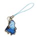 ika cute blue squid phone charm