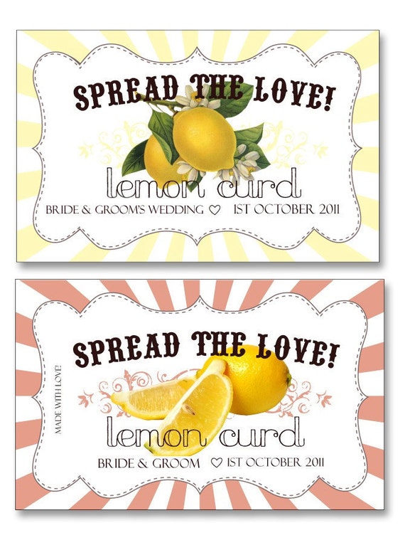 personalized jam or jelly labels spread the love rectangle