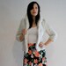 WHITE RABBIT...vintage 70s faux fur cropped jacket