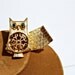vintage AVON owl / 1970s bye bye birdie LOCKET pendant