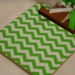 POST It NOTE magnetic CLIPBOARD Grass Green Chevron