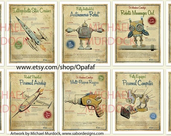 Retro Art Prints - 11x14 - 2 pack
