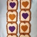 Super Soft I Heart Peanut Butter / Grape Jelly Toast Scarf Ships Now