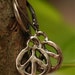 Artisan Handcrafted Sterling Silver PEACE Earrings