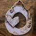 Work Hard and Pray Hard Pendant with Heart in Sterling Silver