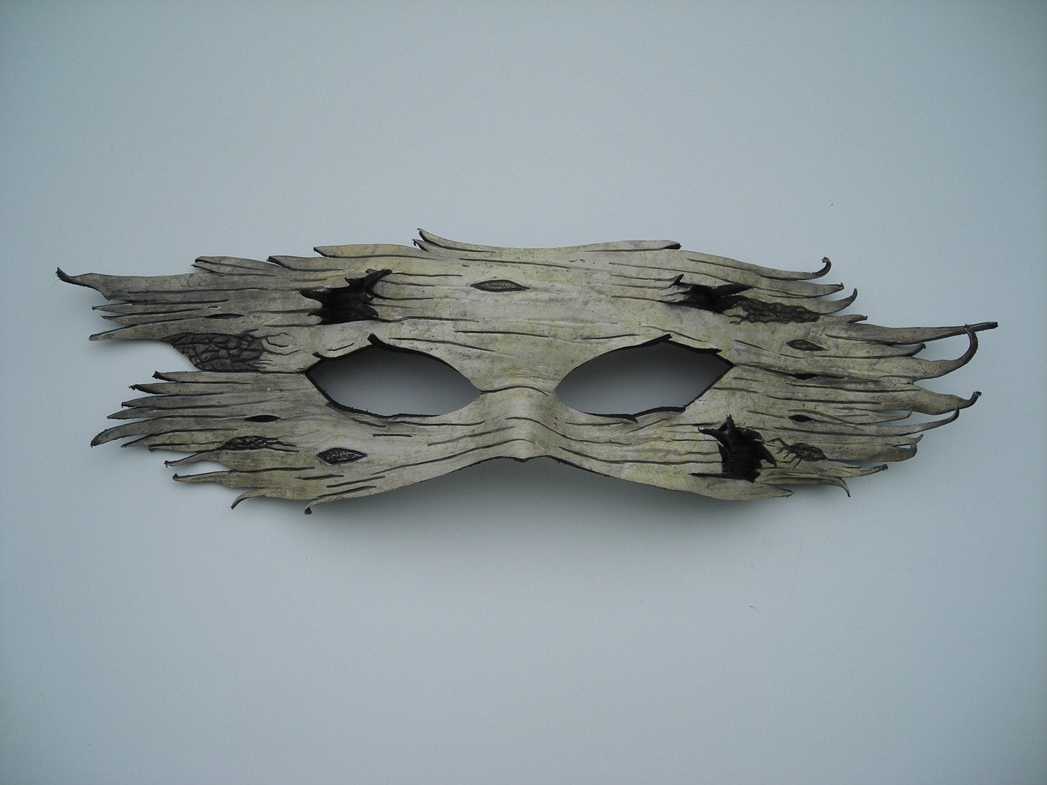 Birch bark mask by wingandtalon on Etsy
