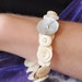 Vintage mother-of-pearl button bracelet