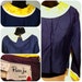 Vintage 50s blue top casual rockabilly pin up vlv