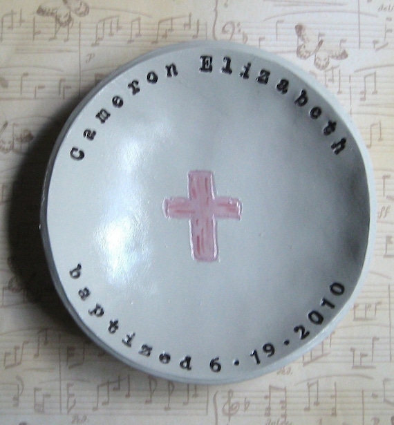 Personalized Baptism Bowl by on Etsy