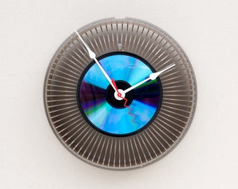 kodak slide tray clock, Recycled Kodak Slide Carousel Clock, photographer gift clock, camera inspired clock, gift clock for him, modern