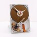 Clock made from a Computer hard drive