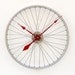 Recycled Bike Wheel clock