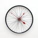 Clock made from a Recycled Bike Wheel