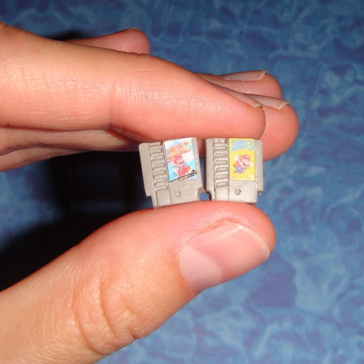 STUD EARRINGS Nintendo games cartridge