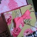 50% OFF - Pink and Green Small Rose Fabric Box