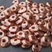 5 - 10mm Copper Greek Ceramic Cornflake Chunky Chip Beads