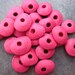 Shop Sale..10 Mykonos Greek Ceramic CERISE 13mm Cornflake Beads