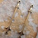 New Sale..4 Antique Gold Patina Fleur de Lis Connectors 15mmx27mm - Trinity Brass Co. LOW SHIPPING