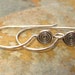 2 Bali Sterling Silver Earwires with Circular Disk 22mm x 12mm Low Shipping