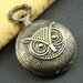 1pcs Antique Bronze Lovely Owl Locket Necklace Watch Pendant LK721