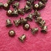 200pcs 6mm Antique Brass Bell Shape Filigree Bead Caps CAB026