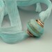 NV Blue Bayou Capped Rivited Focal Bead Pendant SRA TGH LEST