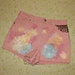 pastel pink galaxy shorts
