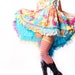 Babydoll Dress Gothic Lolita Sundress in vintage fabrics Upcycle Retro Ruffles Hippie Flower Child Costume Circus Performer Showgirl Playa