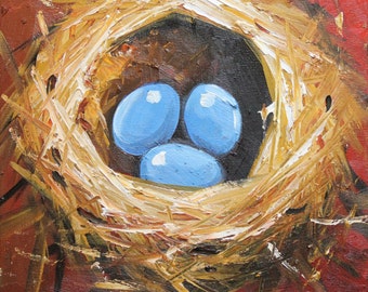 Commission your own Nest custom portrait oil Painting by Roz