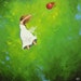 Leap portrait painting 374 20x20 inch original oil painting by Roz
