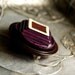 Reserved for Stephanie -- Vintage Button Brooch Plum Truffle Button Jewelry Purple
