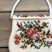 Reserved for Loli -- Vintage Purse Beaded Evening Bag with Petit Point and Floral Design