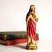 Vintage Chalkware Figurine Italy Jesus Statue Depositato Religious Icon