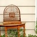 Vintage Birdcage 1930s Crown Rusty Wire and Metal Bird Cage