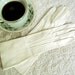 Vintage Gloves White Doeskin H. A. & E. Smith Bermuda, Size 7, Leather Gloves England