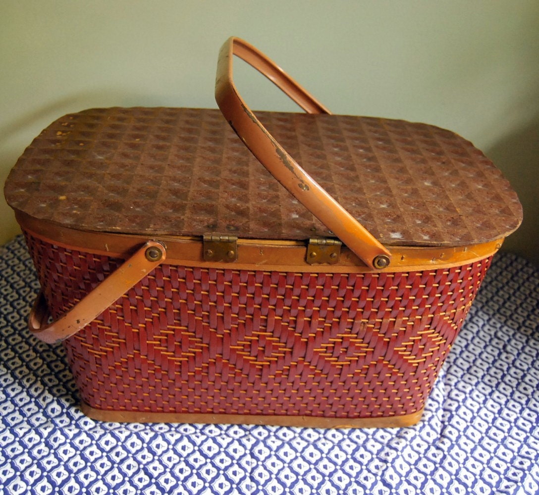 Vintage Picnic Basket by Redman