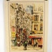 Vintage Paris Print Street Scene - Place Du Petit Pont - Jan Korthals Watercolor