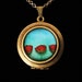 Agua- Art Locket Necklace