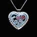 L O V E- Clear Glass Charm Locket Necklace- Pieces of You Collection