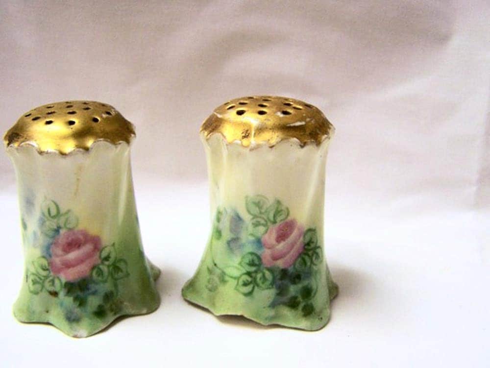 Antique Salt and Pepper Shakers Rosenthal Versailles Hand