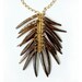 Necklace - Coconut Spike - Cocoa