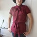 The Secretary Blouse - Reworked - Size S