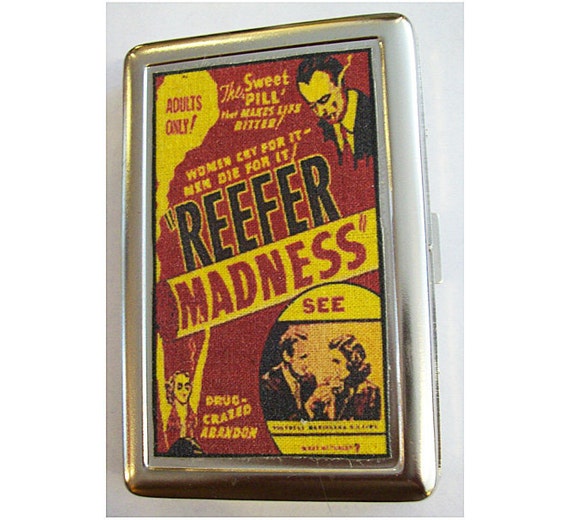 Reefer Madness metal wallet retro vintage by buckaroosmercantile