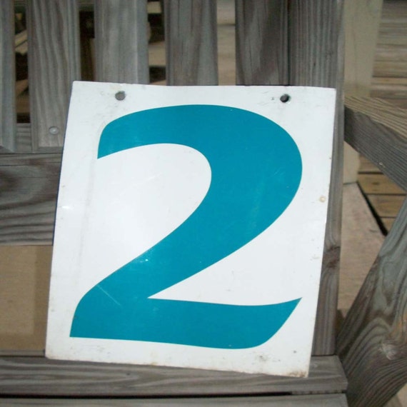 1970 Gas Station Flip Number Aluminum Number by SalvageNation