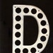 Vintage Wall Letter Vintage Metal Letter Letter D Alphabet Letters for Wall and Home Decor