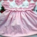 RESERVED Pink Gingham and Flowers Dress 9-12 Months RESERVED