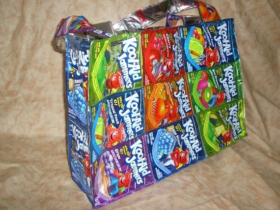 Large Rainbow Kool aid Jammers Juice Pouch Purse by SweetShawty